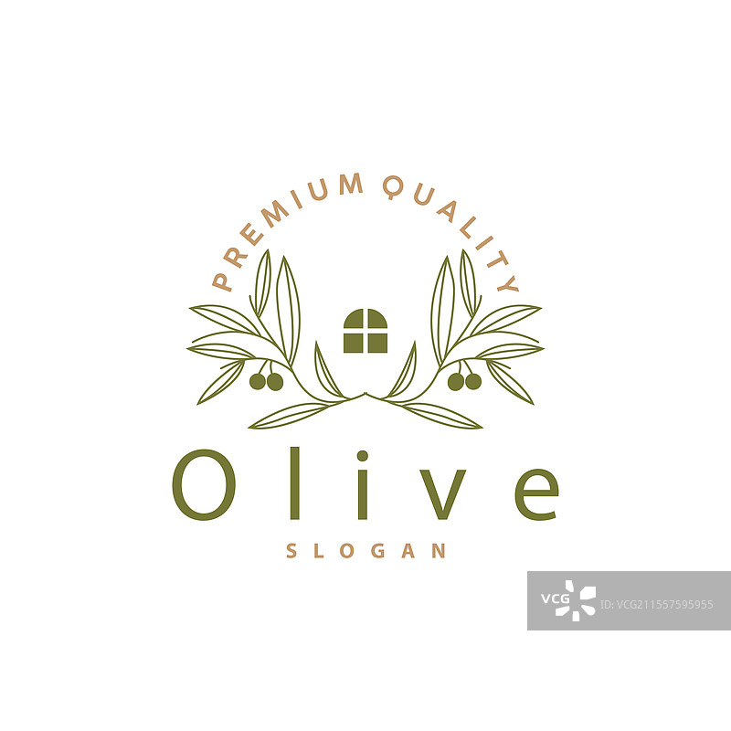 优质橄榄油标志新鲜植物花园设计图片素材
