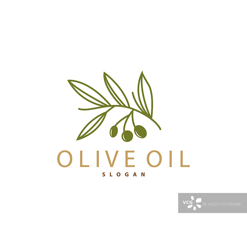 优质橄榄油标志新鲜植物花园设计图片素材