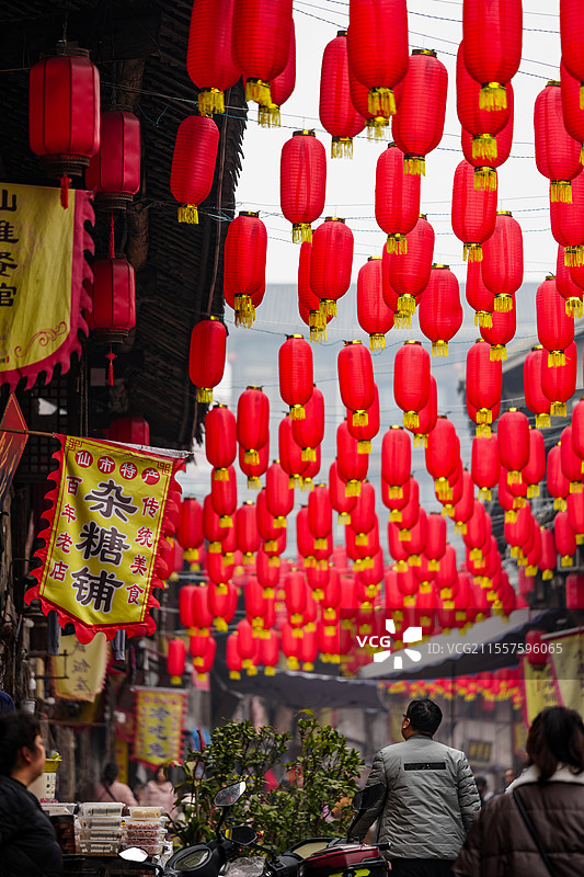 四川自贡仙市古镇图片素材