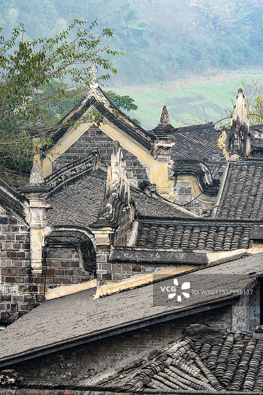 四川自贡仙市古镇图片素材