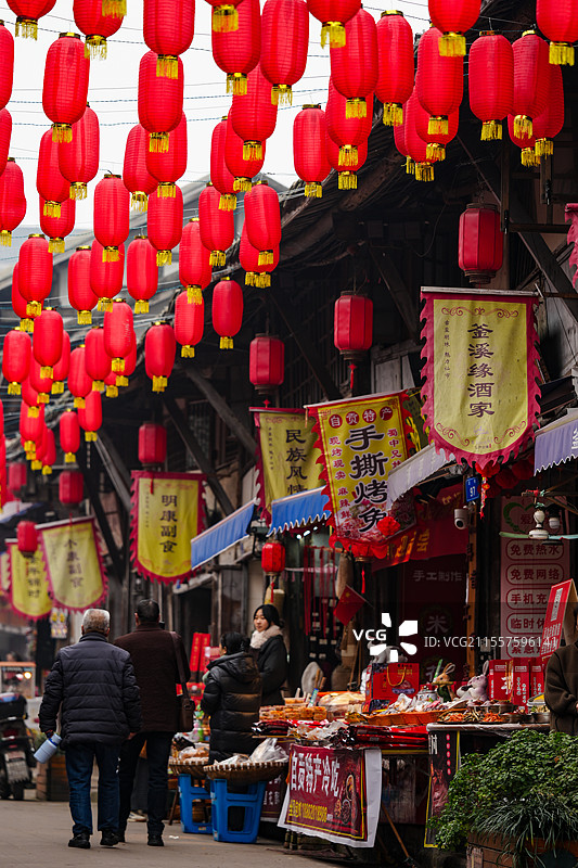 四川自贡仙市古镇图片素材