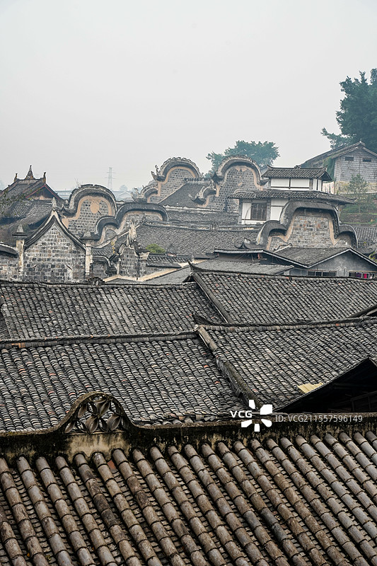 四川自贡仙市古镇图片素材