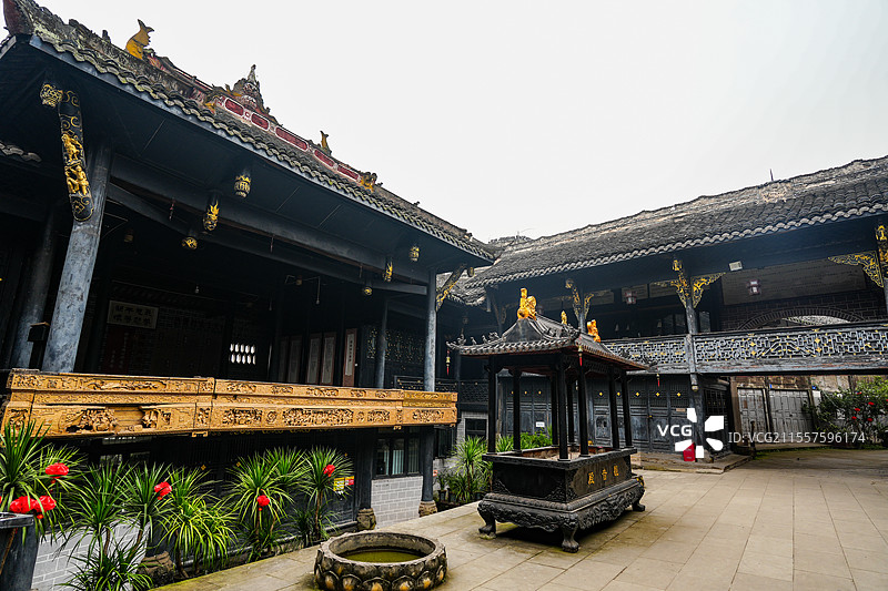 四川自贡仙市古镇图片素材