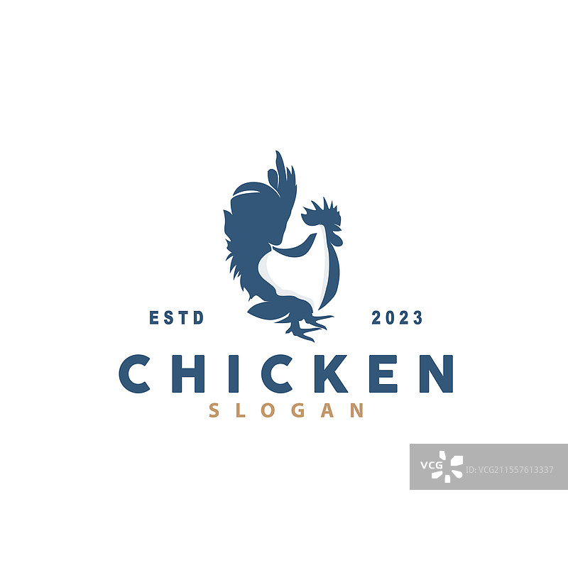 烤鸡餐厅农场的鸡肉标志图片素材