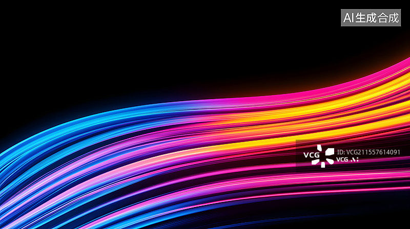 【AI数字艺术】3D渲染的线条质感商业背景图片素材