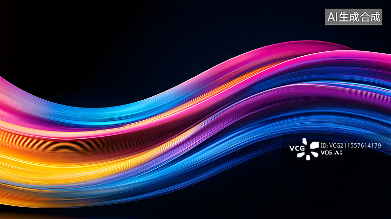 【AI数字艺术】3D渲染的线条质感商业背景图片素材