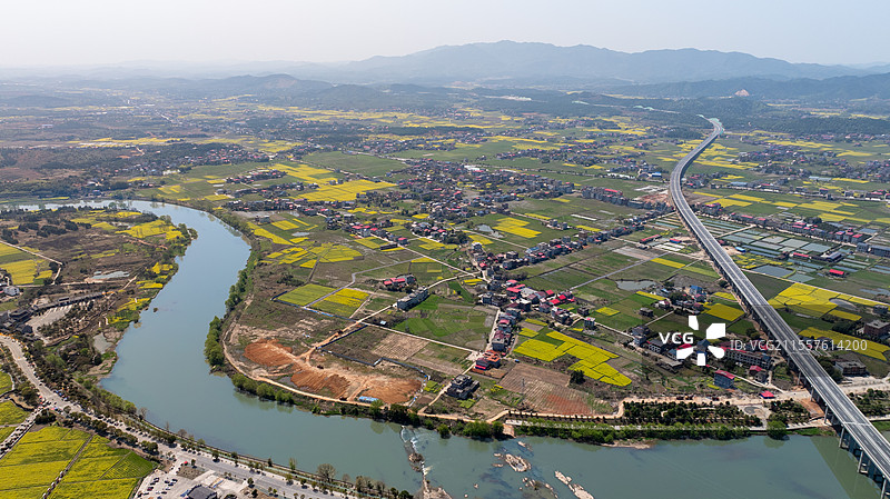湖南省郴州市安仁县稻田公园图片素材