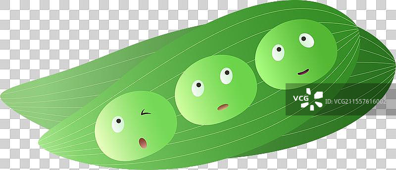 绿叶上的青团清明节传统小吃拟人食物免抠插画元素图片素材