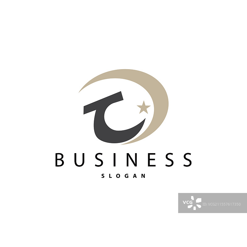 现代奢华的简约初音D字母标志图片素材