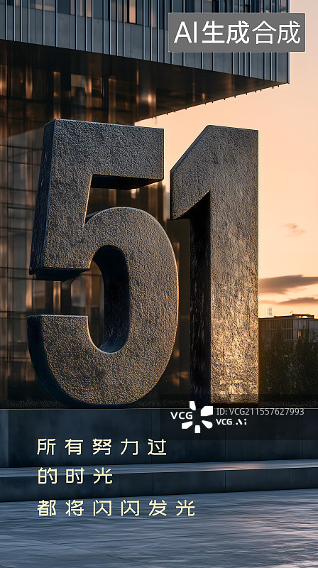 【AI数字艺术】五一劳动节创意海报图片素材