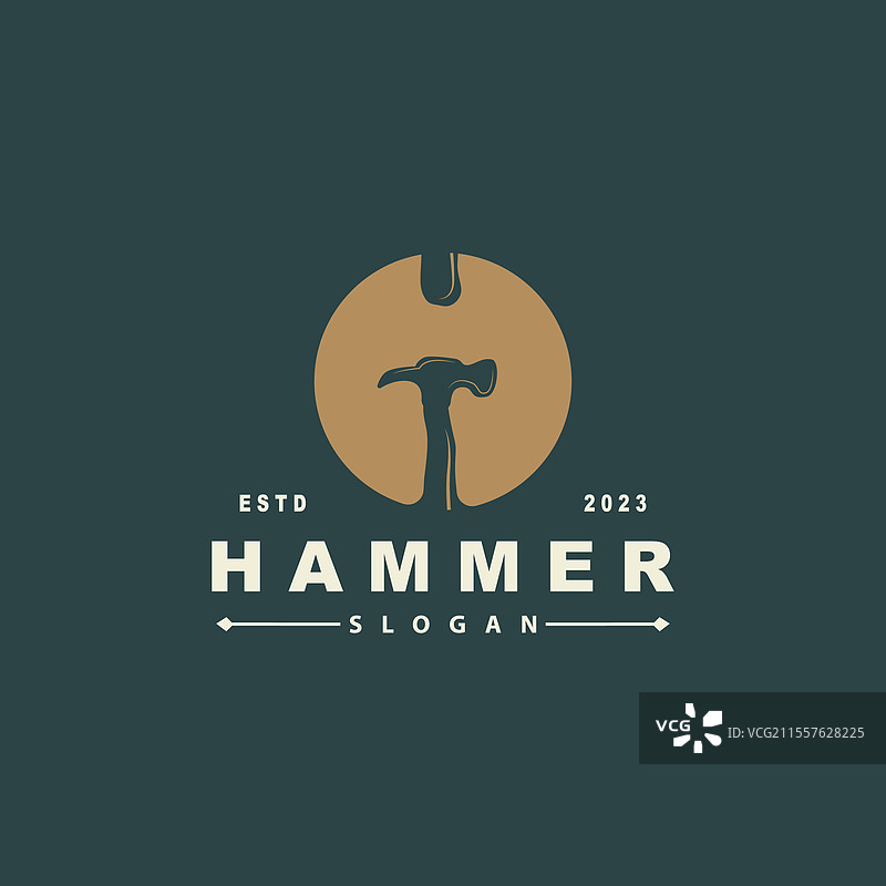锤子标志构建工具灵感设计图片素材