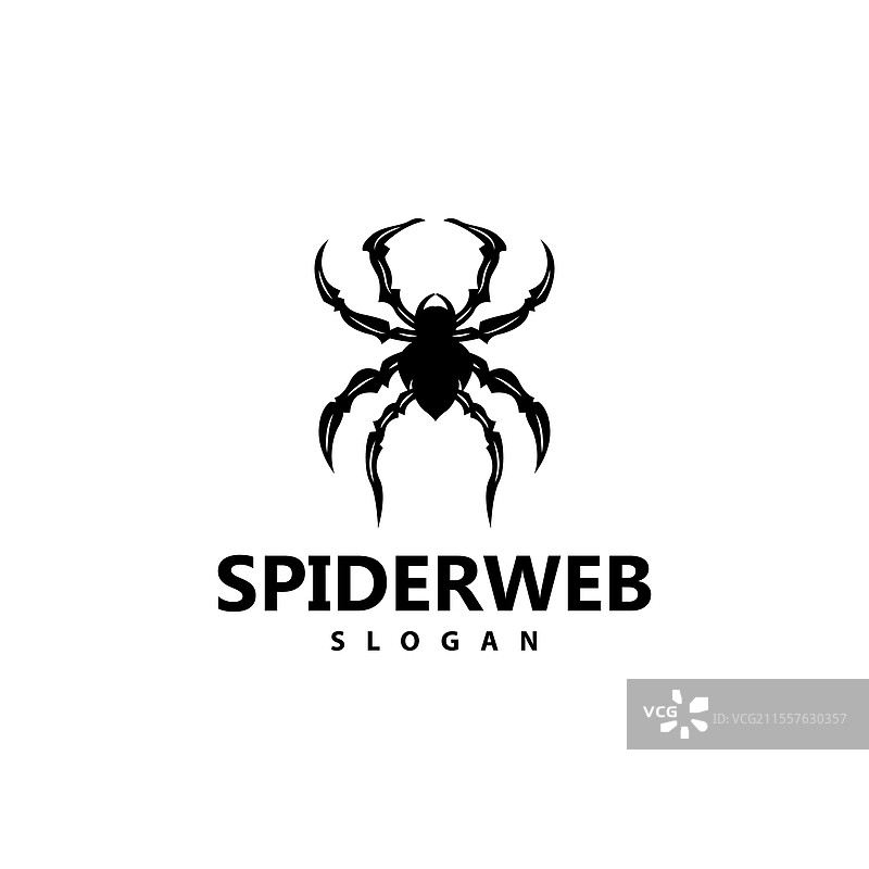 蜘蛛标志 昆虫 动物 高端 复古 设计图片素材
