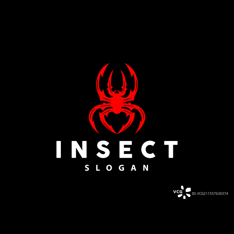 蜘蛛标志 昆虫 动物 高端 复古 设计图片素材