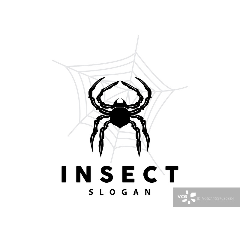 蜘蛛标志 昆虫 动物 高端 复古 设计图片素材