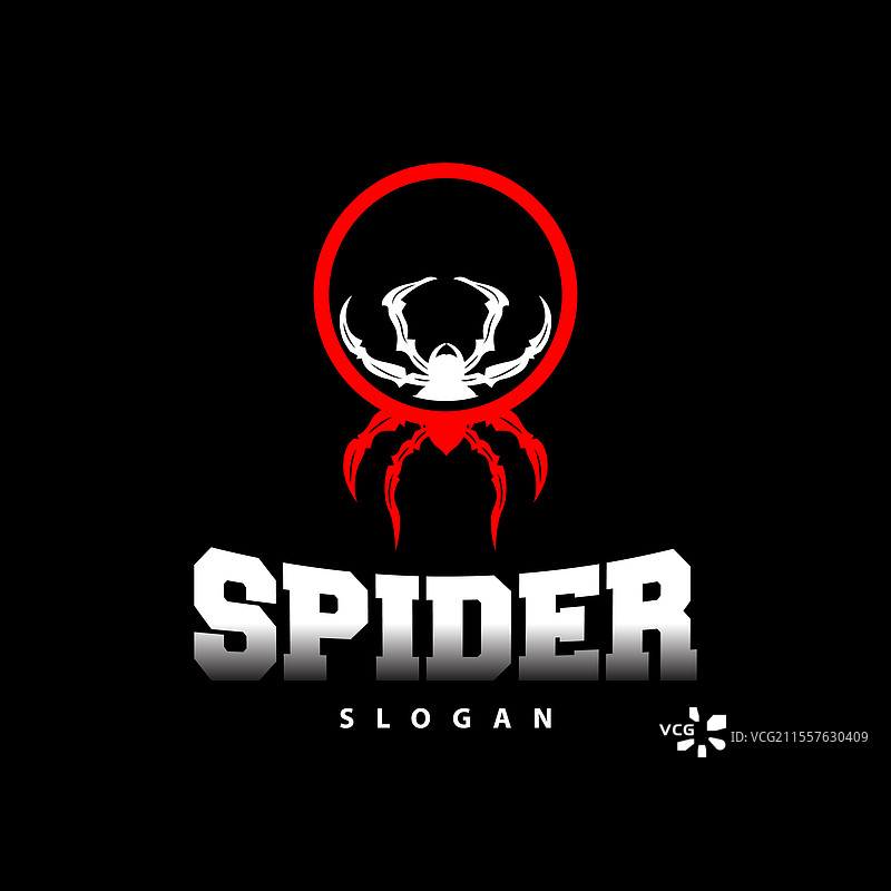蜘蛛标志 昆虫 动物 高端 复古 设计图片素材