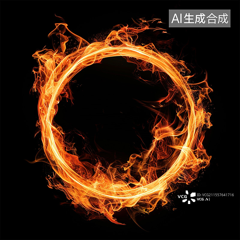 【AI数字艺术】火焰火球燃烧图片素材