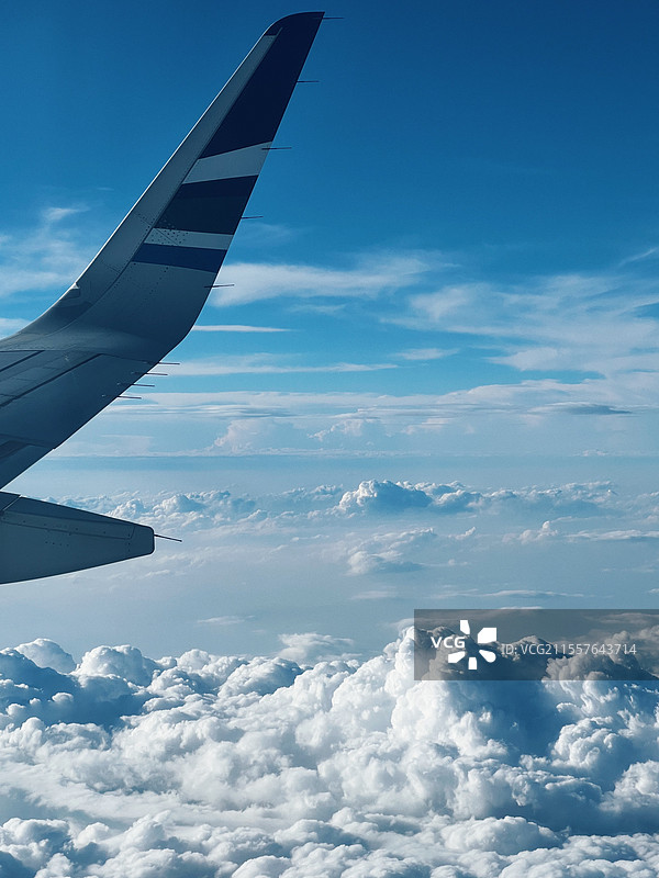 浙江杭州上空的浓积云图片素材