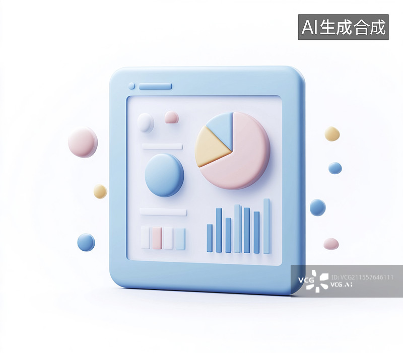 【AI数字艺术】数据可视化仪表盘界面图片素材