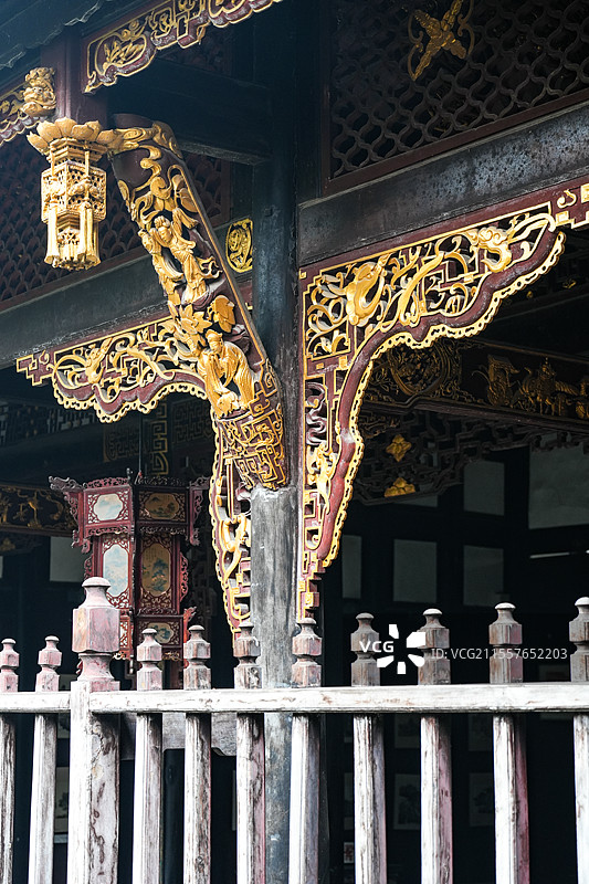 四川自贡贡井区陈家祠堂图片素材