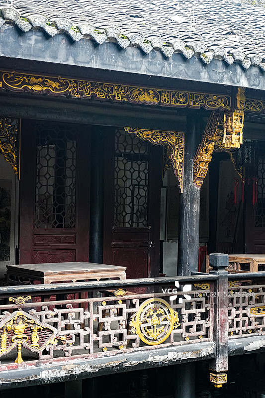 四川自贡贡井区陈家祠堂图片素材