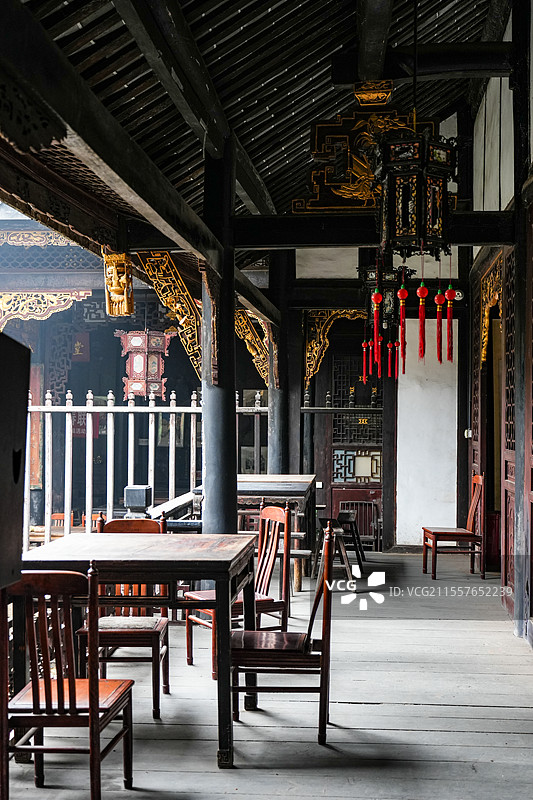 四川自贡贡井区陈家祠堂图片素材