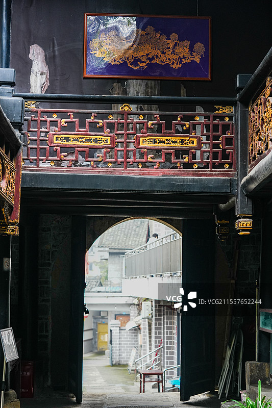 四川自贡贡井区陈家祠堂图片素材