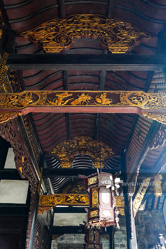 四川自贡贡井区陈家祠堂图片素材