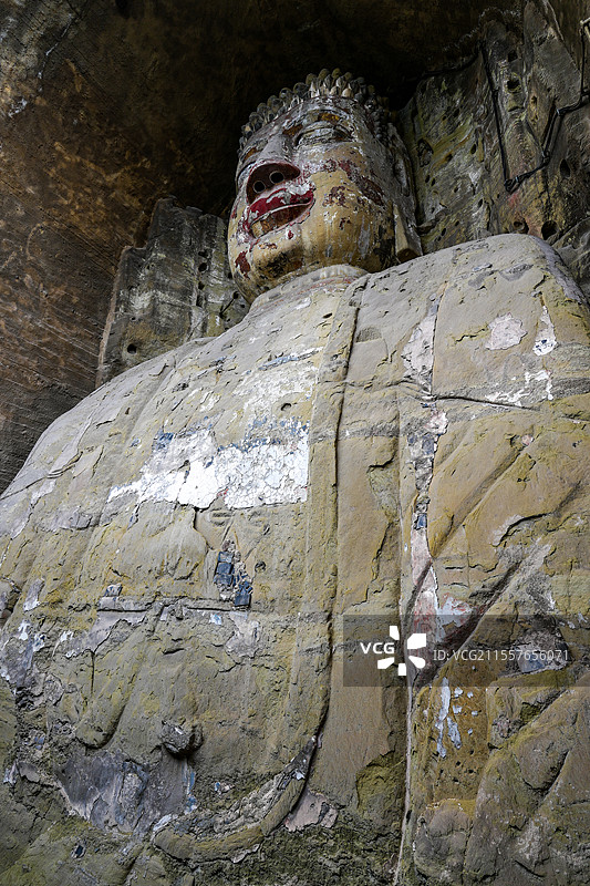 四川自贡荣县大佛图片素材