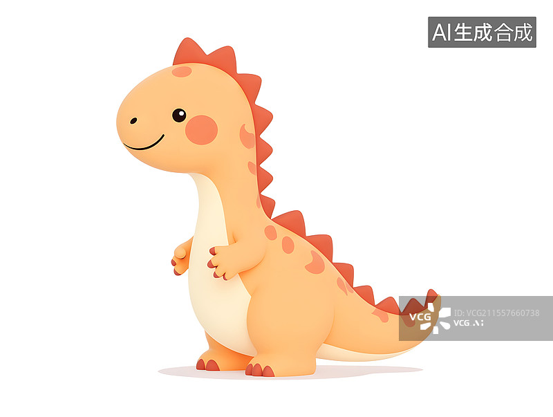 【AI数字艺术】儿童节的可爱恐龙插画图片素材