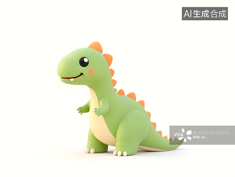 【AI数字艺术】儿童节的可爱恐龙插画图片素材