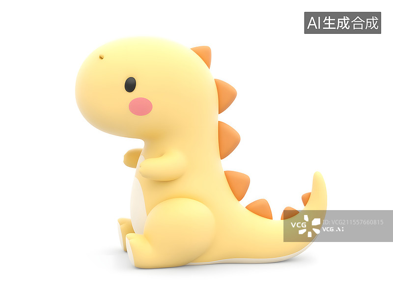 【AI数字艺术】儿童节的可爱恐龙插画图片素材