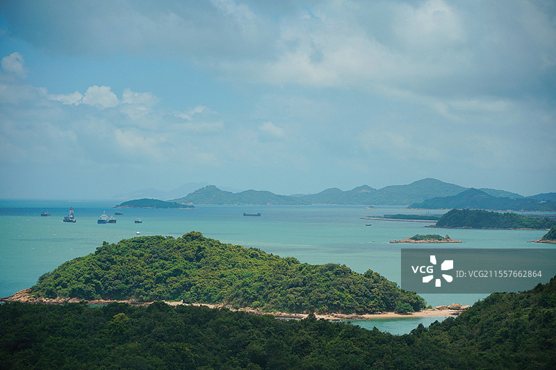 香港离岛区的海岸红树林图片素材
