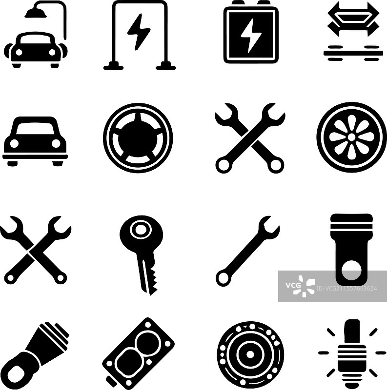 汽车维修和保养的集合图片素材