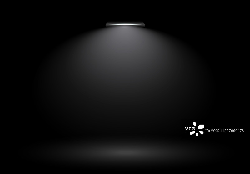黑色背景上的聚光灯图片素材