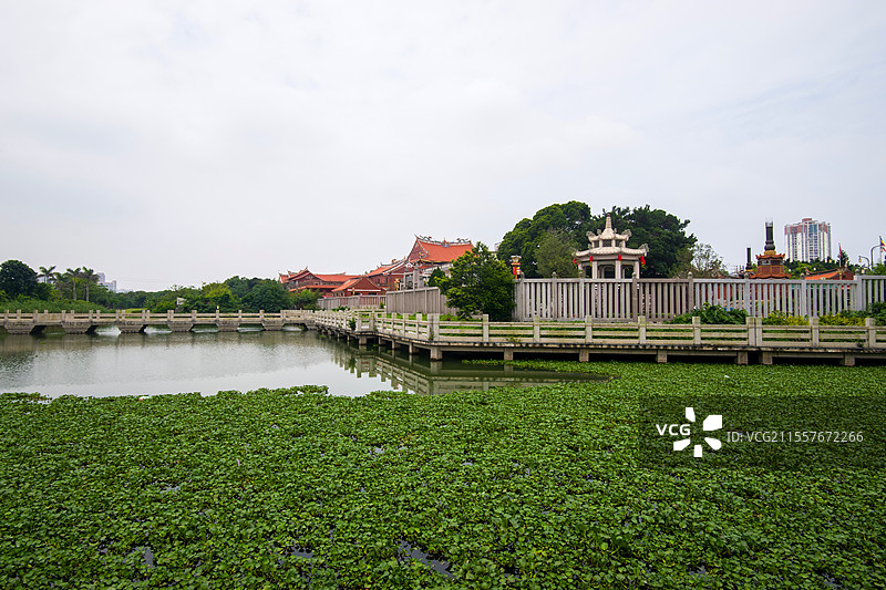 宋元中国的世界海洋商贸中心古迹遗址泉州顺济桥及周边风光图片素材