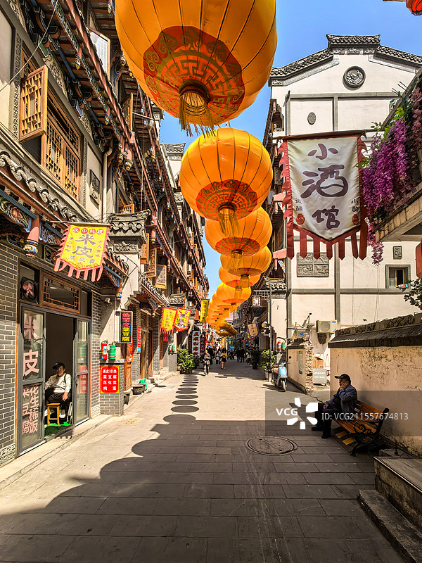 汉中市佛坪县老街图片素材