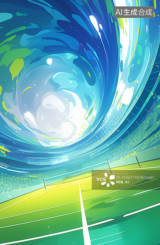 【AI数字艺术】抽象奥运体育项目图片素材