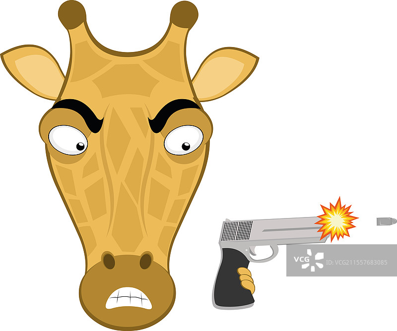 长颈鹿开枪图片素材