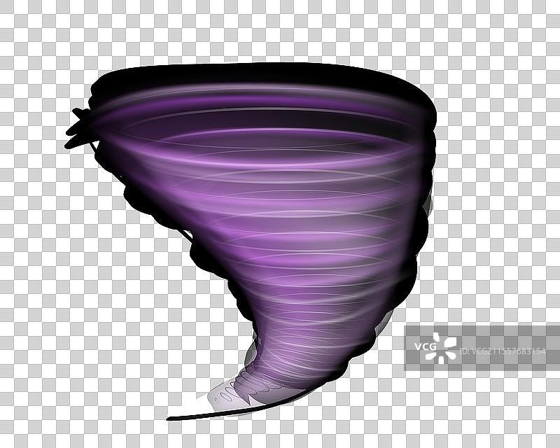 一个发光的龙卷风旋转着美丽的风图片素材