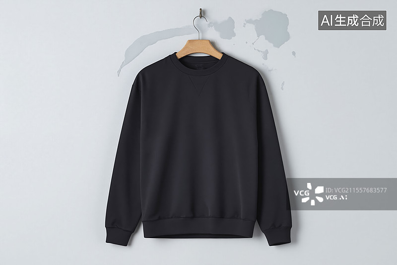 【AI数字艺术】黑色卫衣图片素材