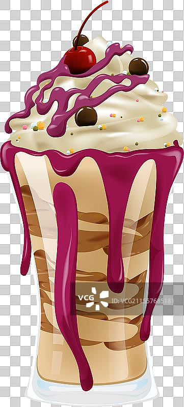 分层奶昔甜点图片素材