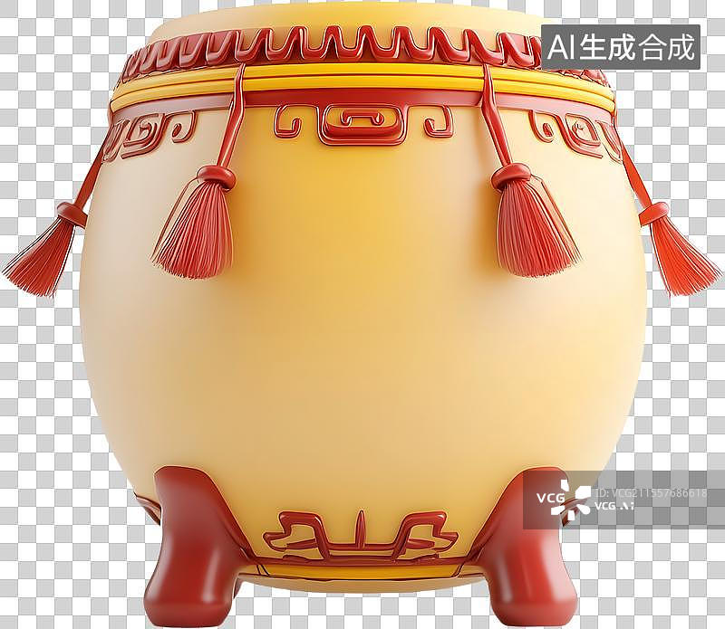 【AI数字艺术】喜庆节日鼓图片素材