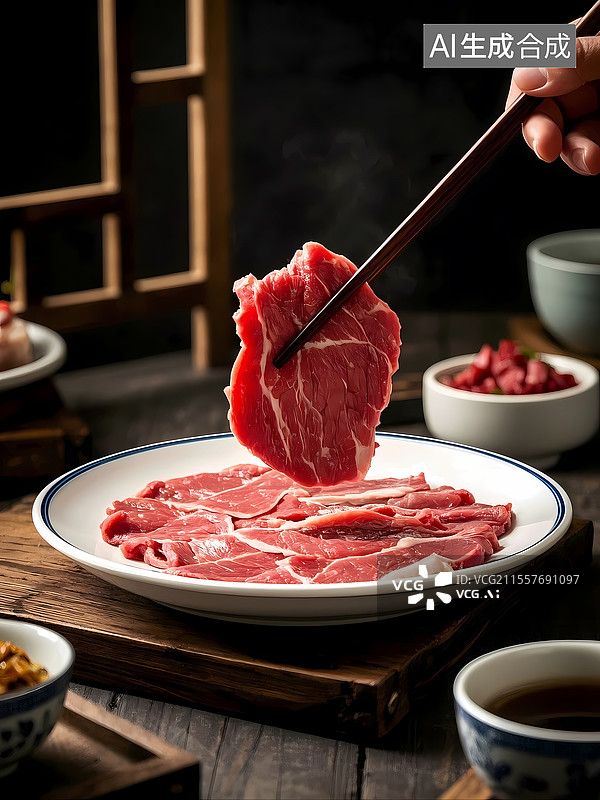【AI数字艺术】牛肉食材特写图片素材
