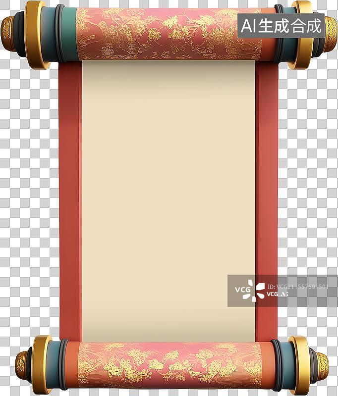 【AI数字艺术】传统古风卷轴图片素材