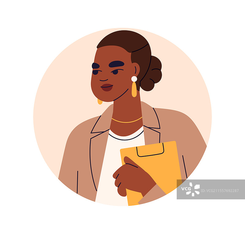 女企业家肖像，女性首席执行官经理头像图片素材