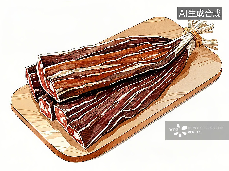 【AI数字艺术】西藏那曲风干牦牛肉图片素材