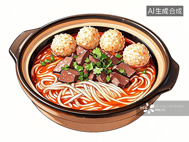 【AI数字艺术】贵州凯里酸汤砂锅粉图片素材