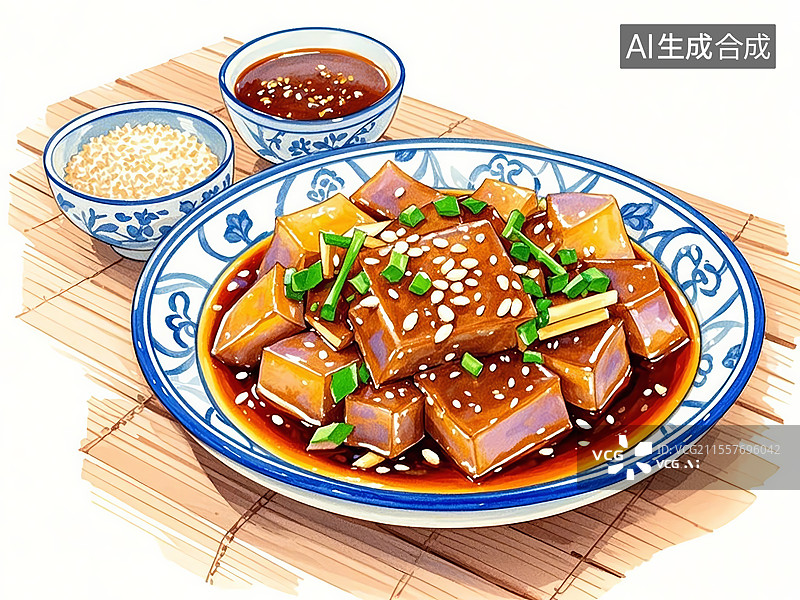 【AI数字艺术】辽宁大连焖子图片素材