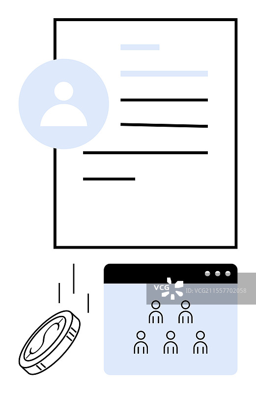 招聘流程与简历候选人图片素材