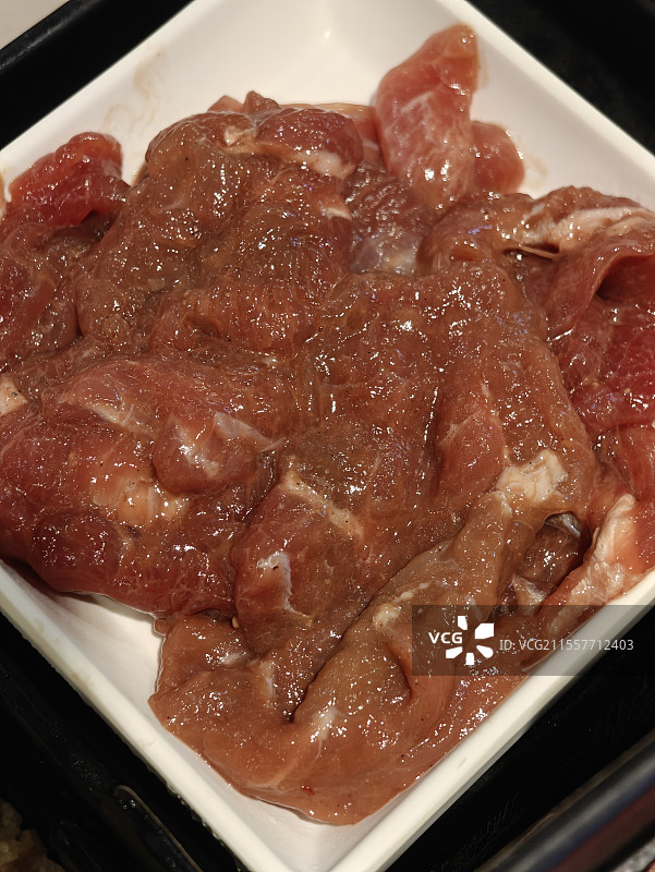 新鲜火锅食材-沙茶牛肉图片素材